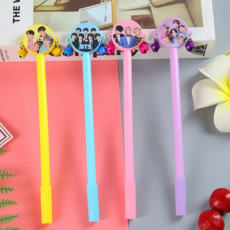 50PCS High Beauty Rattle Drum Cartoon Stationery Student Writing Tool Water Pen