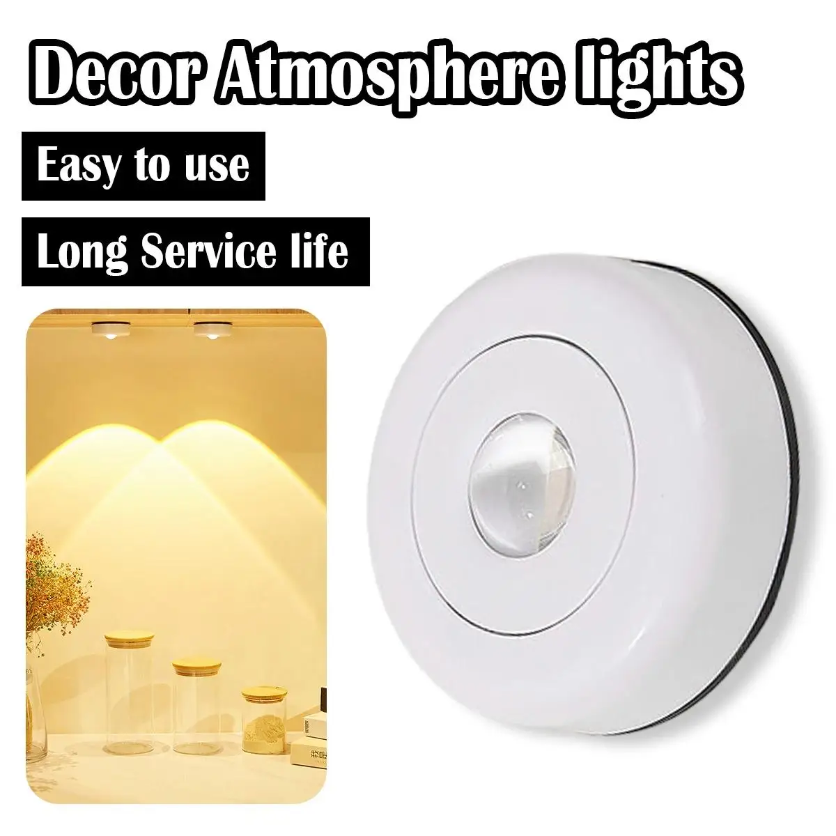 

Cabinet Atmosphere Lamp Clap Sunset Sleep Bedroom Battery Power Wardrobe Lighting Touch Control Portable Mini Light Closet Under