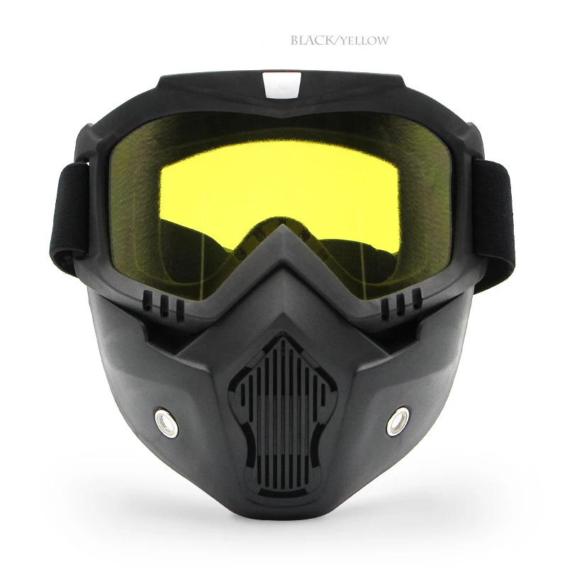 Uomo donna maschera da Snowboard da sci occhiali da sci per motoslitta occhiali protettivi da Motocross antivento occhiali di sicurezza con filtro