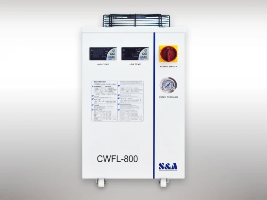 Dual Cooling Circuit Water Chillers CWFL-800 With CE Approval For Cooling Fiber Lasers