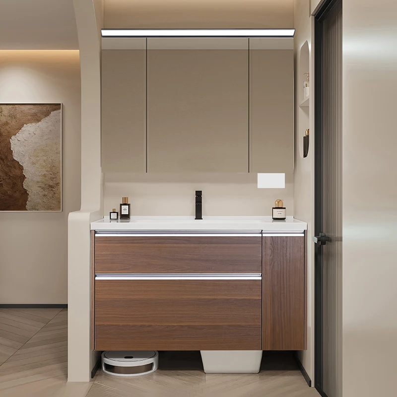 Bathroom Cabinet With Mirror Cabinet For Shower Equipment For Washing Machine Narrow Bathroom Furniture Storage Closet Stand