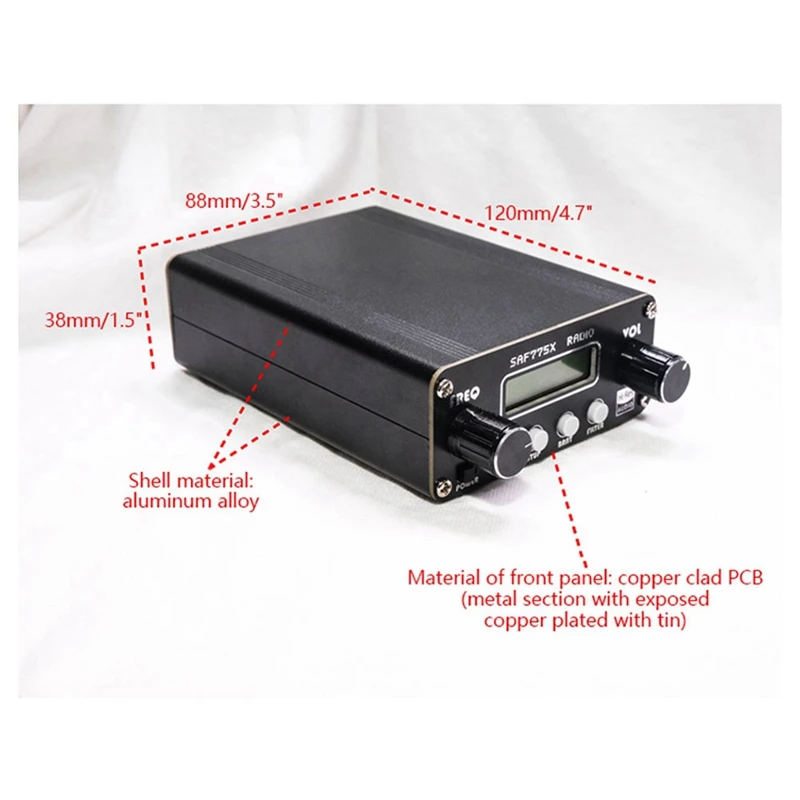 Radio penerima Radio DSP SDR penerima Full Band Radio Receiver dengan SAF7751 Chip untuk FM FL MW LW SW