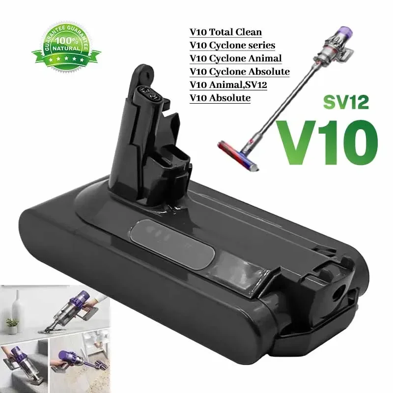 

Для Dyson V10 12800 мАч 25,2 В аккумулятор для Dyson SV12 аккумулятор Absolute Animal литий-ионный пылесос перезаряжаемая батарея SV12
