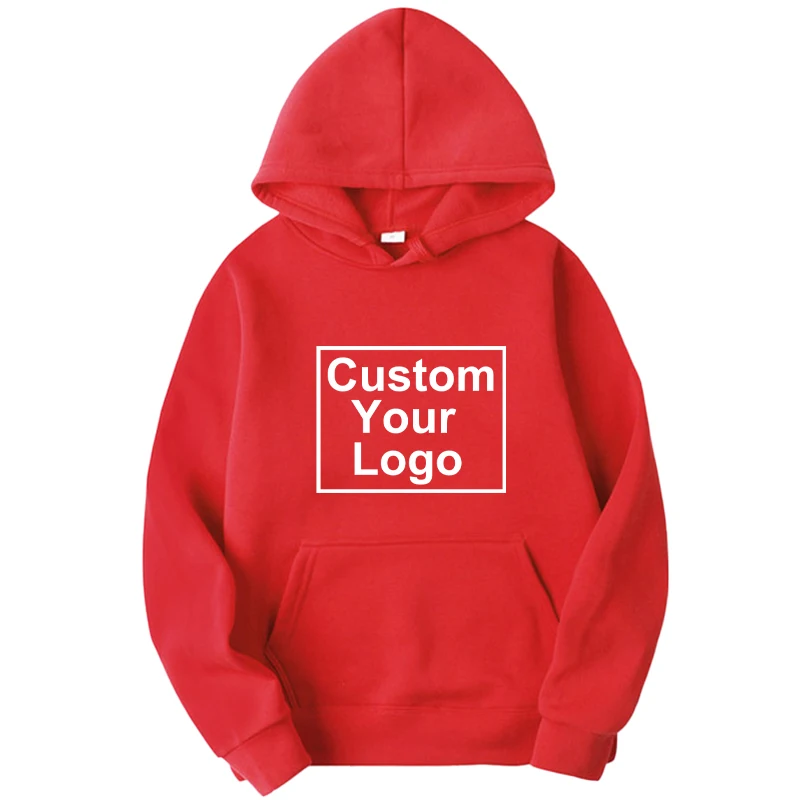 Sudadera con capucha para mujer, jersey de manga larga con bolsillo y logo personalizado, de gran tamaño, a la moda, S-4XL