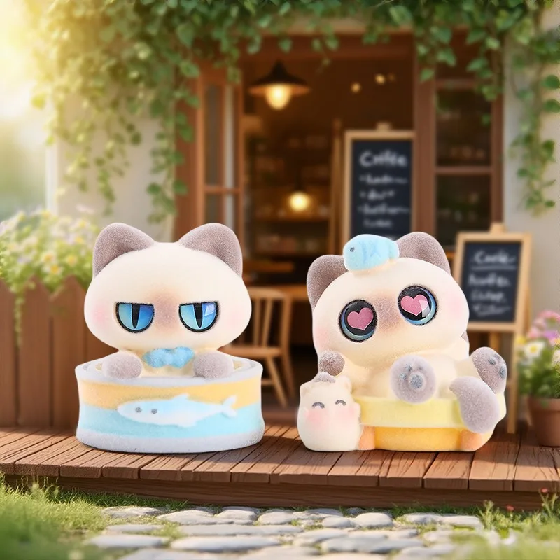 Siam Cat Daily Mystery Box Creative Tabletop Pet Figurine Trendy Desktop Decoration Cat Toy