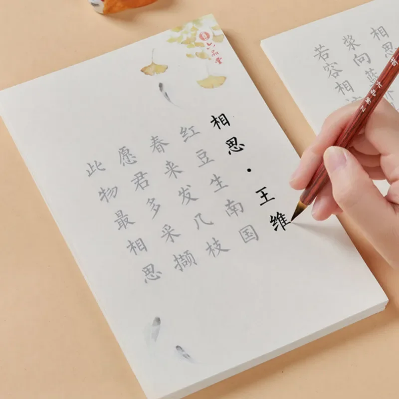 Beginner Small Regular Script Copybooks Chinese Poems Song Ci Calligraphy Brush Pen Copybook Children Basic Brush Pen Copy Book