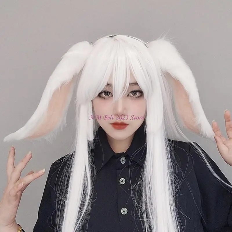 49ME COSPLAY sexy fascia per orecchie animale peloso sexy carnevale festa fatta a mano costume da festa peloso diavolo