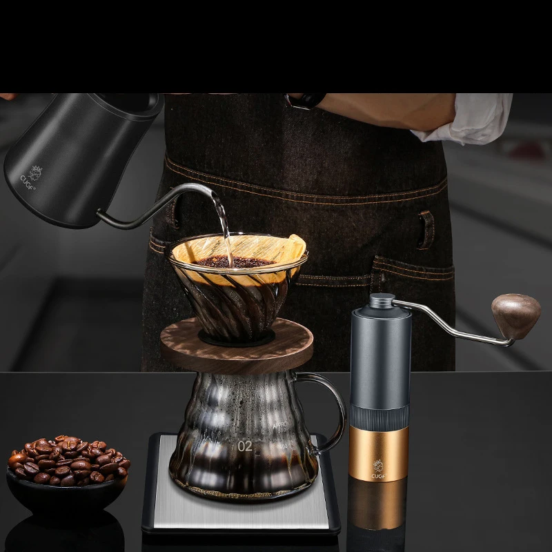 Coffee Bean Grinder Modern Minimalist Household Small Italian Hand Grinder Professional Manual Bean Grinder 304 Coffee Pour Pots