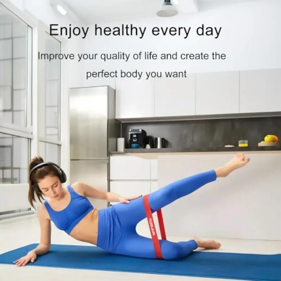 مجموعة أربطة مقاومة للياقة البدنية مكونة من 150 قطعة لأفراد الصالة الرياضية هدية لطلاب الطبقة الرياضية 5 قطع لكل منهما مع حقيبة حمل للتخزين