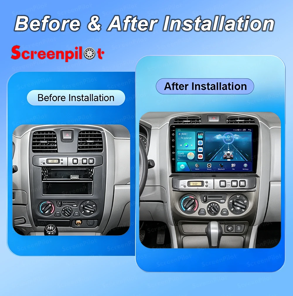 9 Inch Android 16 For Isuzu D-Max DMAX 2007-2011 Car Radio Stereo Head Unit Multimedia Video Player GPS Navigation 2K QLED RDS