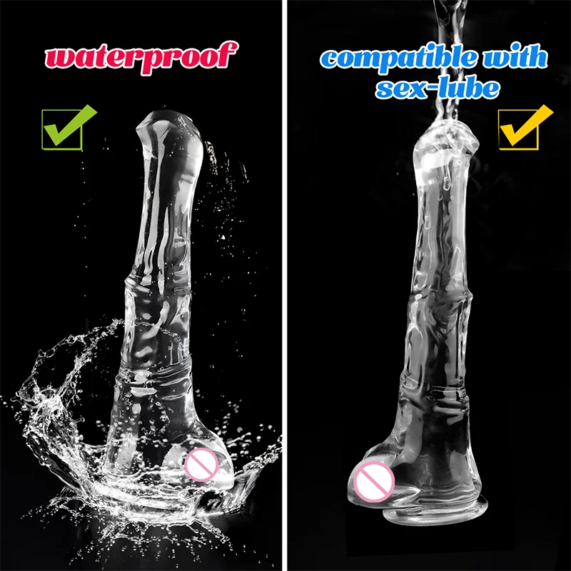 24-40cm Long Horse Dildo For Woman Soft Dildo Penis With Suction Cup Female Masturbation Sexy Toys 4 Sizes Monster Dildo