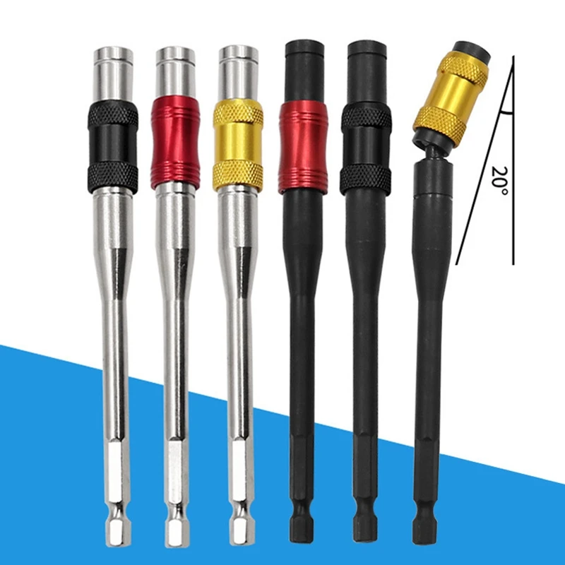 145Mm Hex Magnetic Ring Screwdriver Bits Drill Hand Tool Extension Rod Quick Change Holder Drive Guide Screw Drill Tip