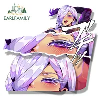 EARLFAMILY Happi Meimei Fanart Car Sticker Anime Chibi Big Head Waifu Decal NSFW Cartoon Peek Girl Ahegao Slap Graffiti Stickers