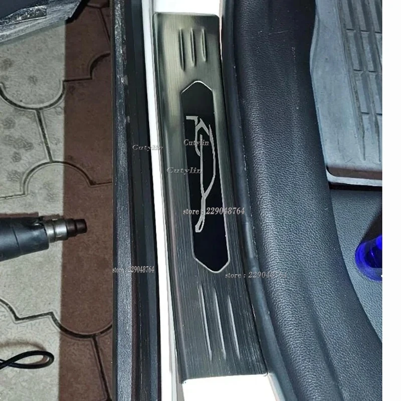 

For Toyota Harrier Venza 2020-2024 Exterior Door Sill Trim Pedal Cover Trim Car Styling Accessories Scuff Plate Guard Sticker
