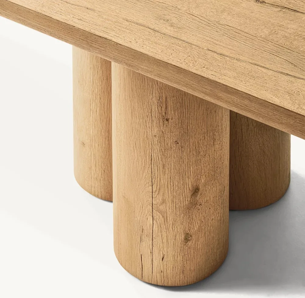 Modern Dining Room Furniture  Handcrafted Of Kiln-dried Solid Wood  With Oak Veneers  Dining Table