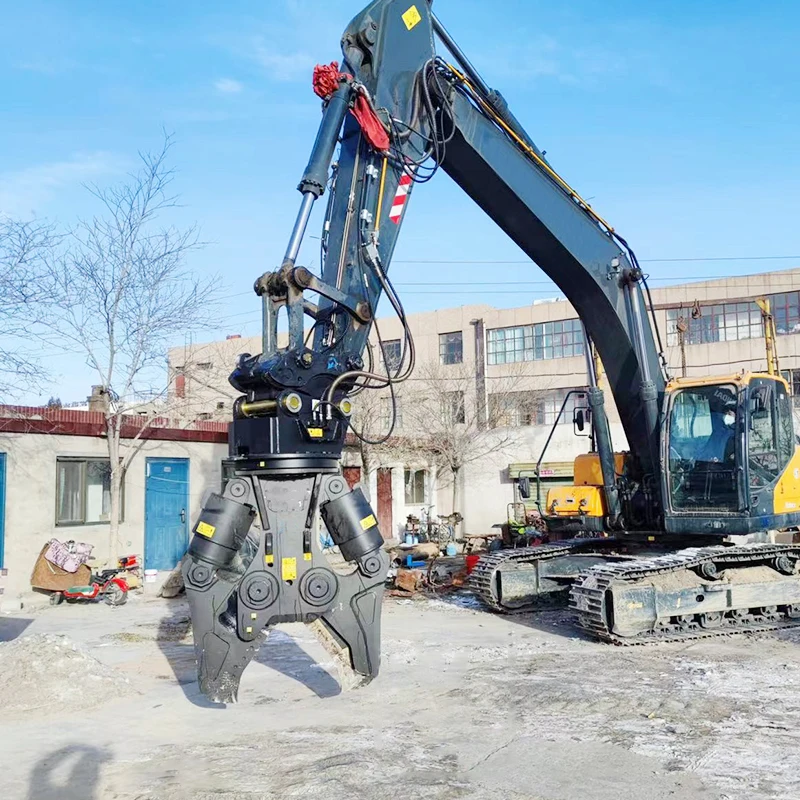 Innovative Excavator Hydraulic Shear with Integrated Debris Management Function