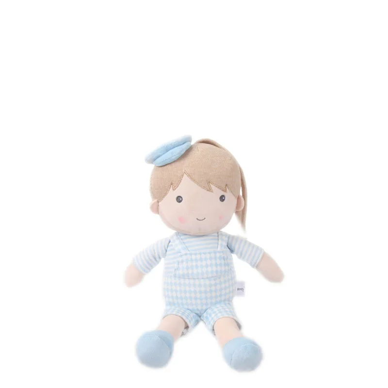 Adorable Baby Music Pull-String Soothing Toy - Cute Plush Doll Hanging Rattle for Boys & Girls