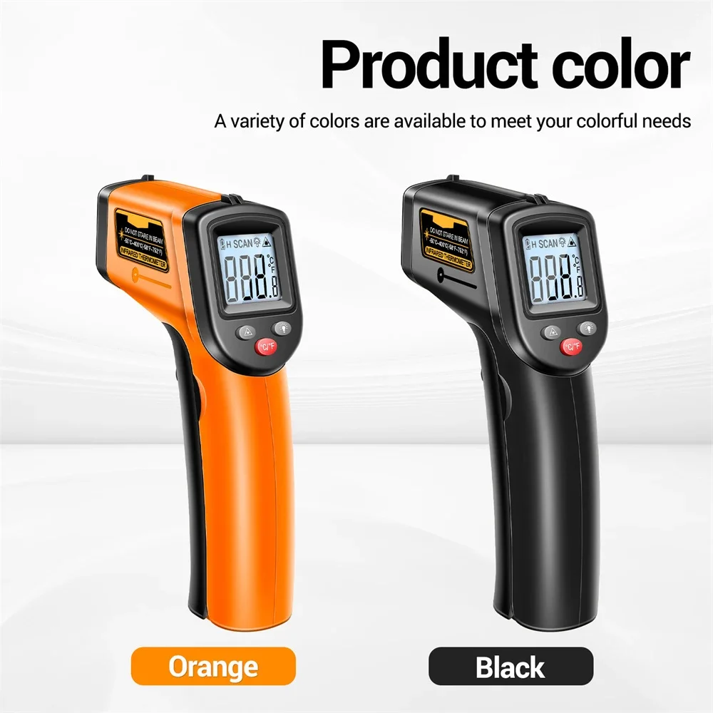 -50℃～400℃ Non-Contact Infrared Thermometer IR Laser Thermometer Handheld Digital Temperature Tester Industrial Thermometer TH201