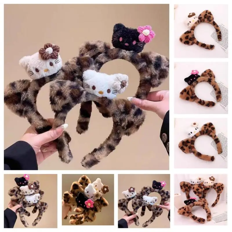 Autumn and Winter Cartoon KT Cat Cute Hair Band Shampoo Headband Makeup Application facial mask Anti slip Cartoon Hair Ornament