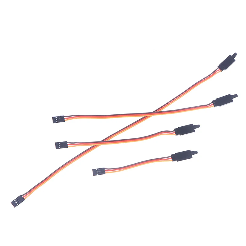 10Pcs 10-100CM Extension Lead Wire Cable Anti-Loose 60 Core Servo For RC JR Male To Female Model Aircraft Adapter Cable