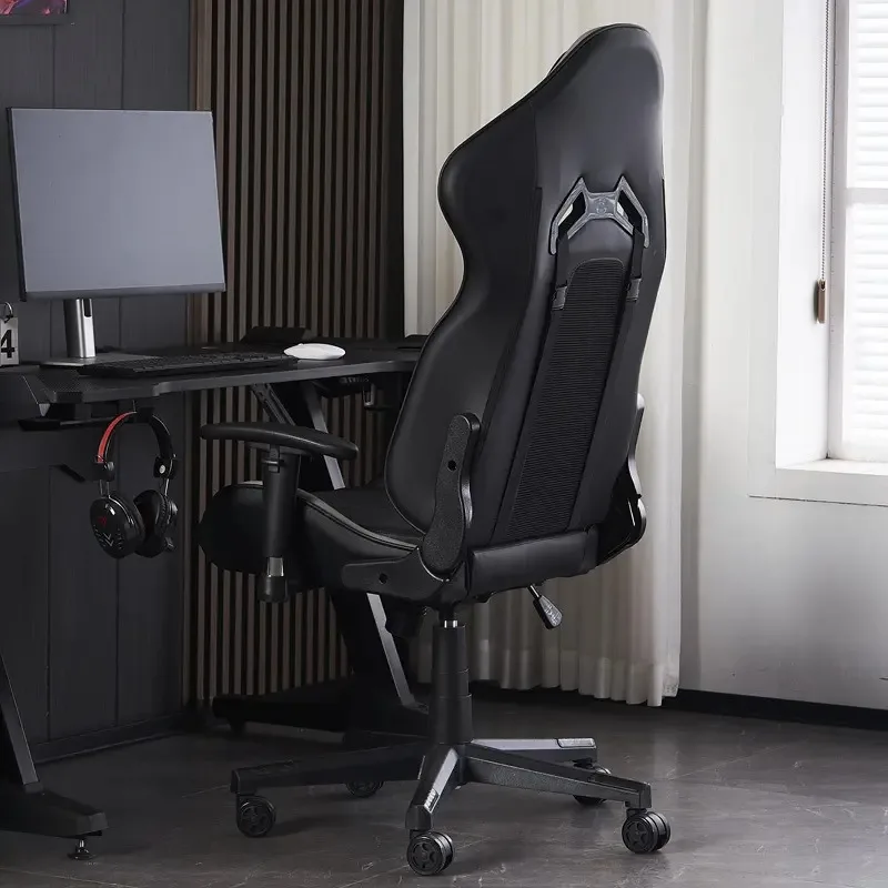 Silla de juegos ZComfortable y transpirabilidad, Silla de juegos elástica de extremo alto y sólido con respaldo alto, Silla moderna para ordenador, muebles para el hogar