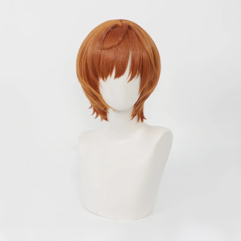 Game Anime New Hope Lily Cosplay Wig Orange Short Heat Resistant Synthetic Hair Halloween Carnival Party Props For Women Men