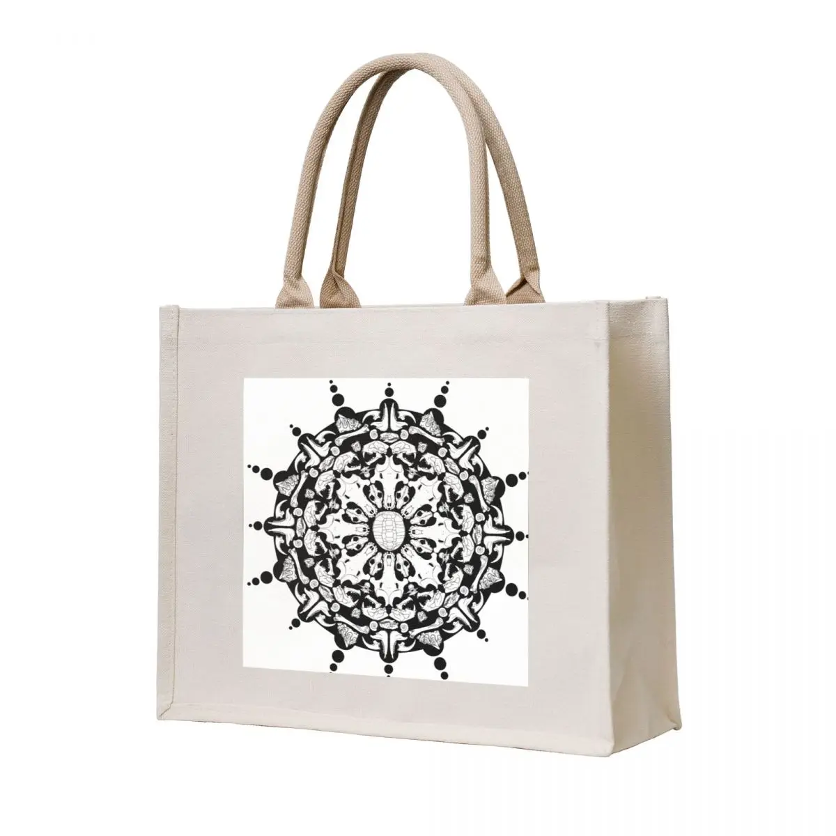 

2023 Whole Mandala Fossil Dig in Black Tote Bag handbag tote bag women large size bags