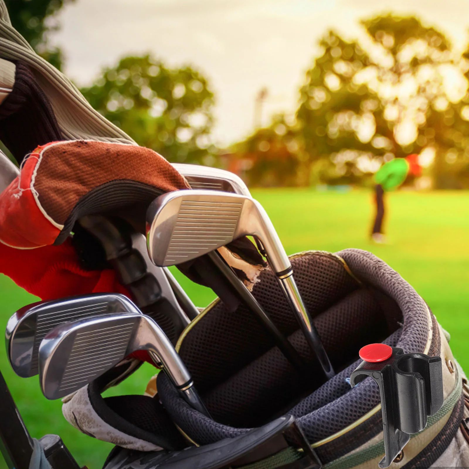 Clip de Putter de Golf (negro), soporte para Golf, abrazadera para Club, soporte para estante, accesorios para bolsa