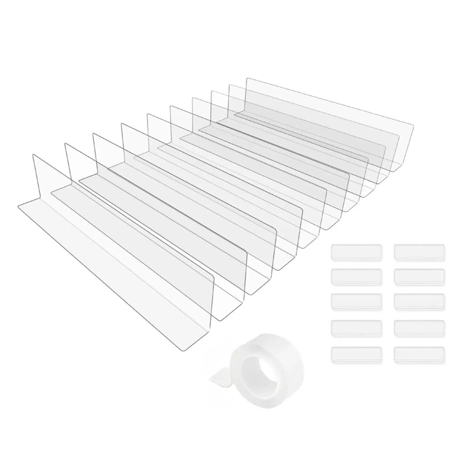 10Pcs Clear Toy BLOCKERS Easy to Install Reusable Portable under Couch Blocker for Toys and Pets Sofa Furniture Bedroom Bed