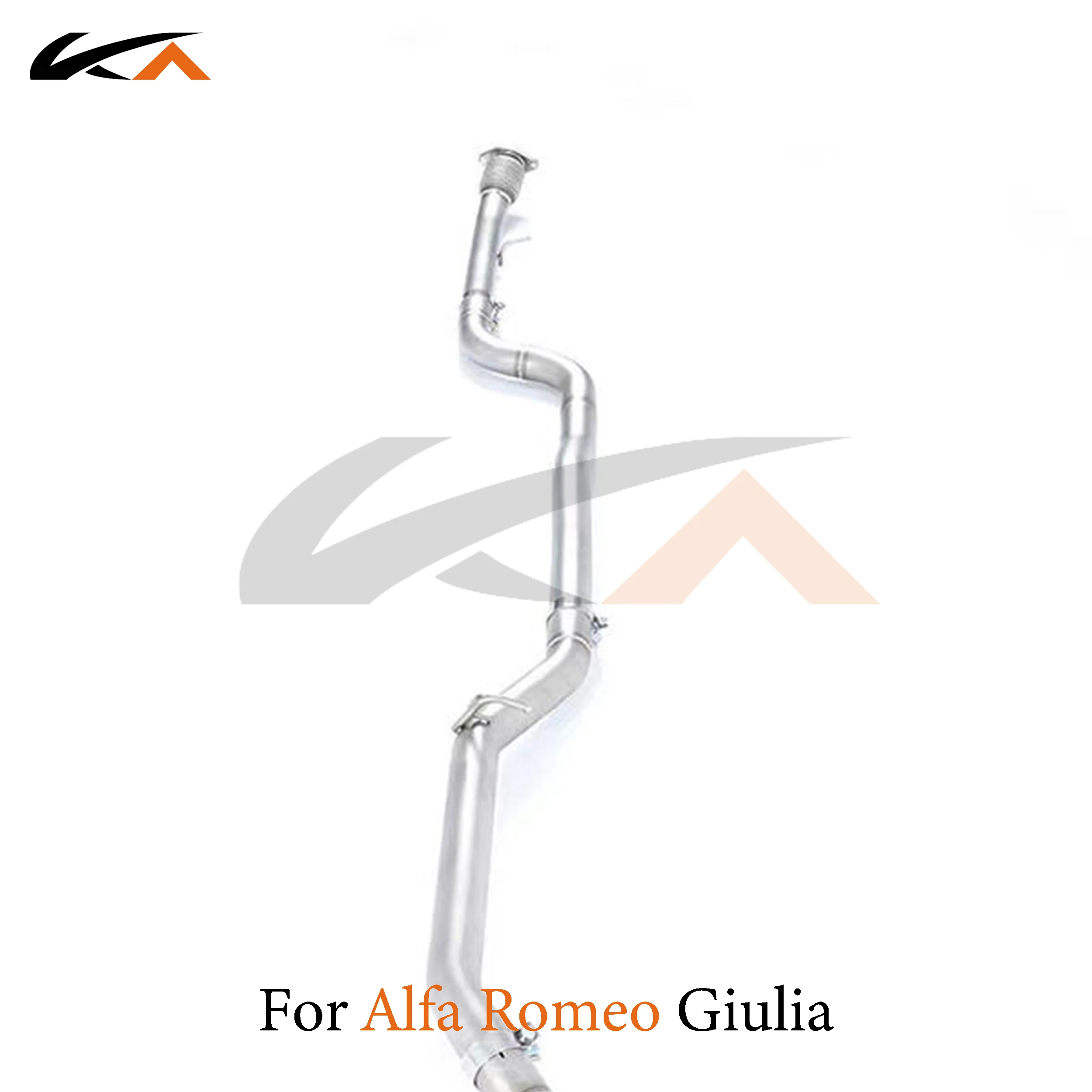 KA Tuning exhaust system stainless catback for Alfa Romeo Giulia 2.0T rear section performance muffler valve