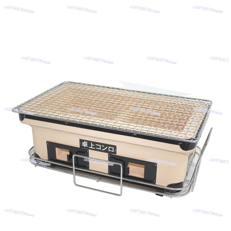 Japanese-style Clay Barbecue Charcoal Stove, Kebab Barbecue Stove, and Korean Cuisine