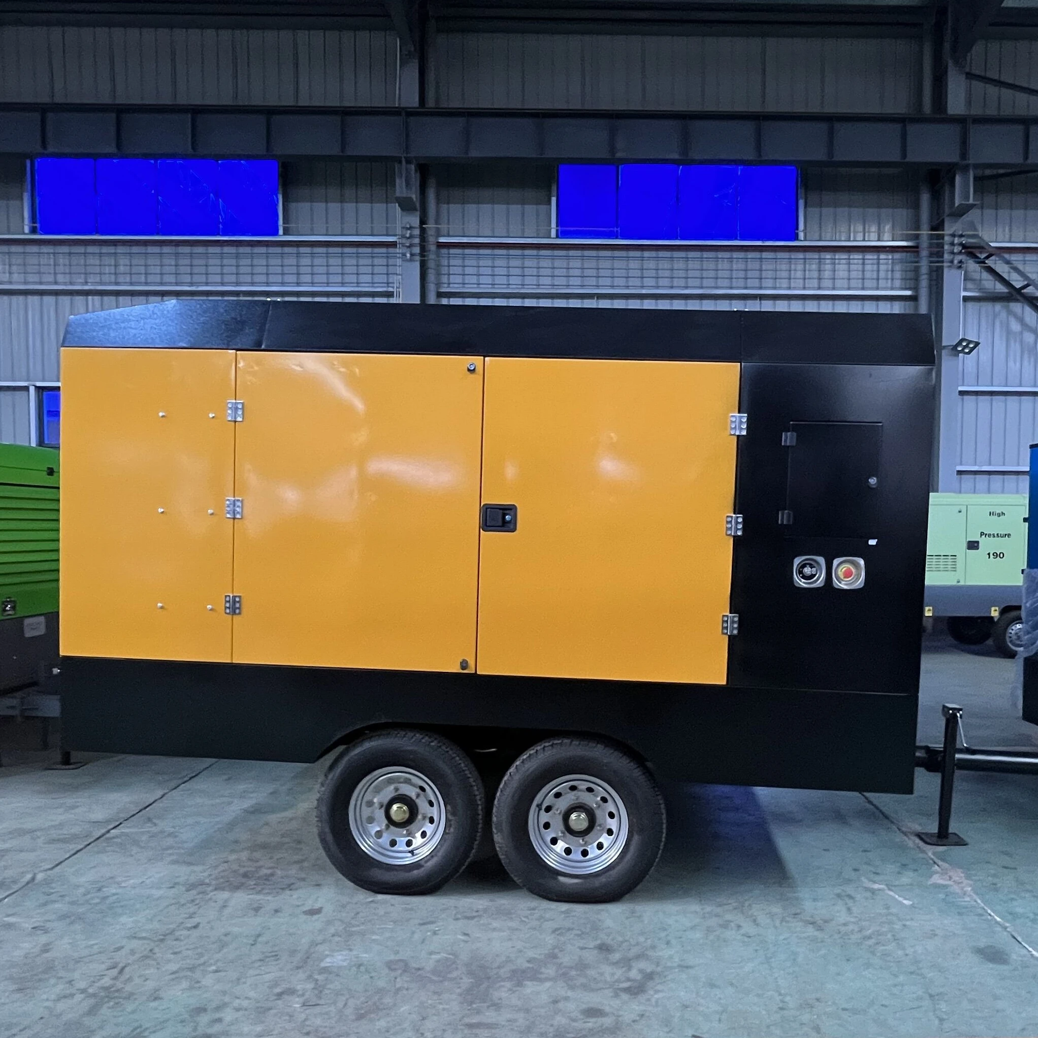 Mining Towable Air Compressor Machines Diesel Engine Mobile Screw Air Compressor For Water Well Drilling