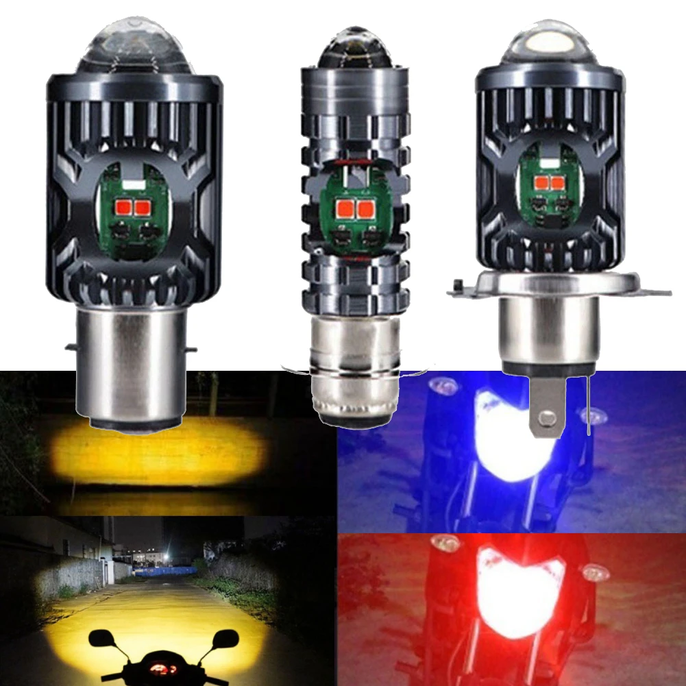 

8V-80V Motorcycle LED Spotlight Turn Signal Light Aluminum Alloy Housing P15D BA20D H4 IP67 Waterproof Turn Signal Lamp Headlamp