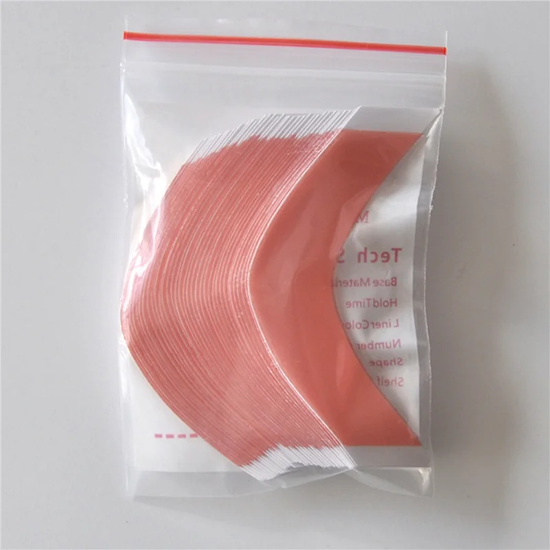 AA20-144Pcs/Lot Duo-Tac Super Strong Hair Wig Tape Double Adhesive Extension Strips Waterproof For Toupee Lace Wigs Film CC