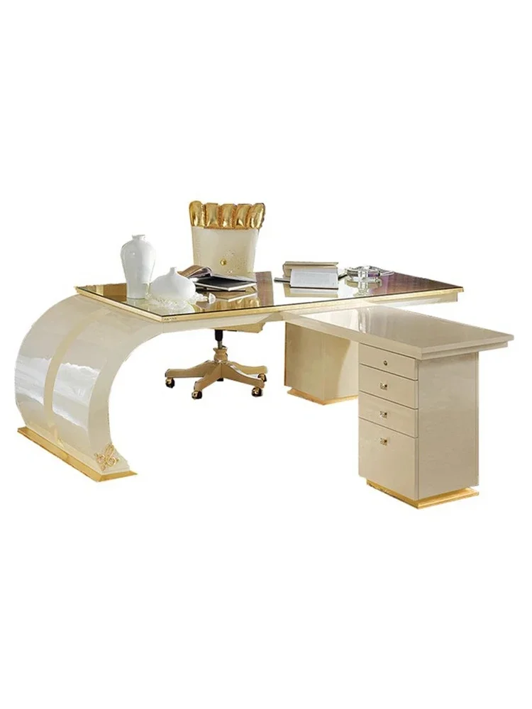 

Стол: письменный стол в европейском стиле, постмодернистский стол, письменный стол, неоклассический легкий роскошный компьютерный стол на заказ.