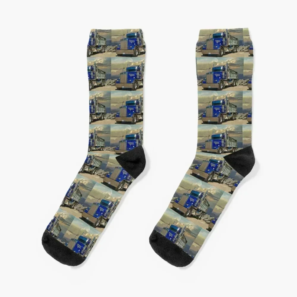 

Kenworth Dump Truck Socks designer brand Children's anti-slip football Socks Man Women's