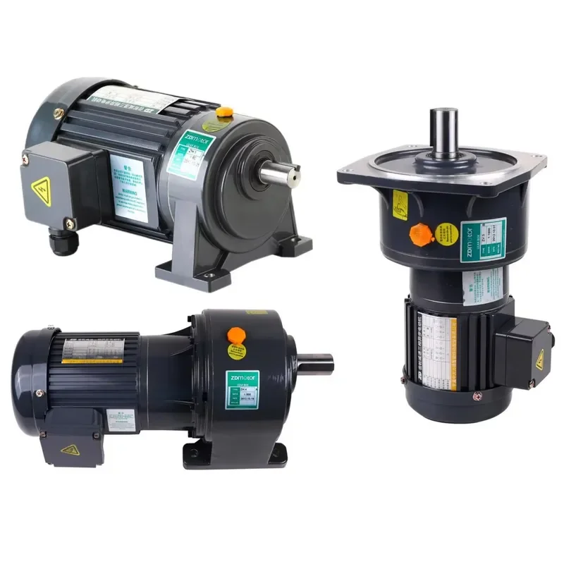 ZD Motor Foot Mount Shaft Dia 18mm 22mm 28mm 32mm 40mm 50mm 100W to 3700W 3 Phase Helical Small AC Electric Gear Motor
