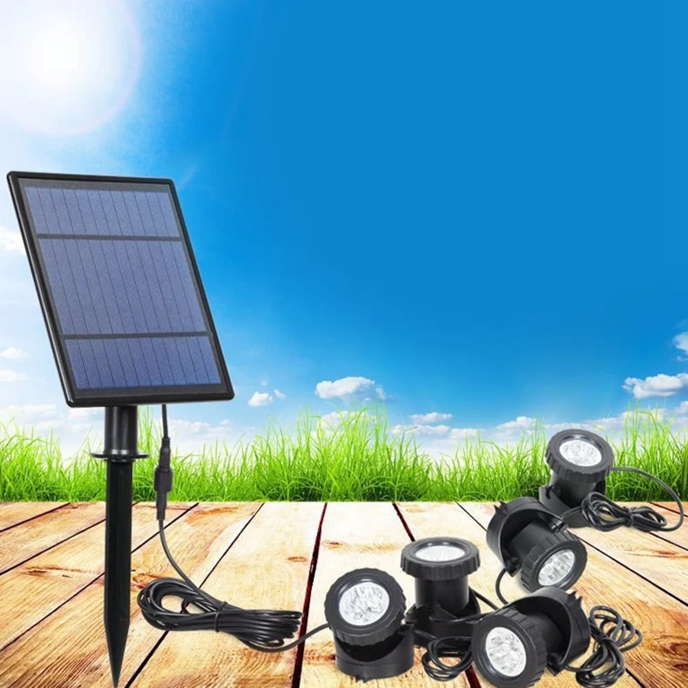 

ABLJ Solar Spotlights Landscape Color Lights Low Voltage Outdoor Solar Spotlight IP65 Waterproof Landscape Downlight