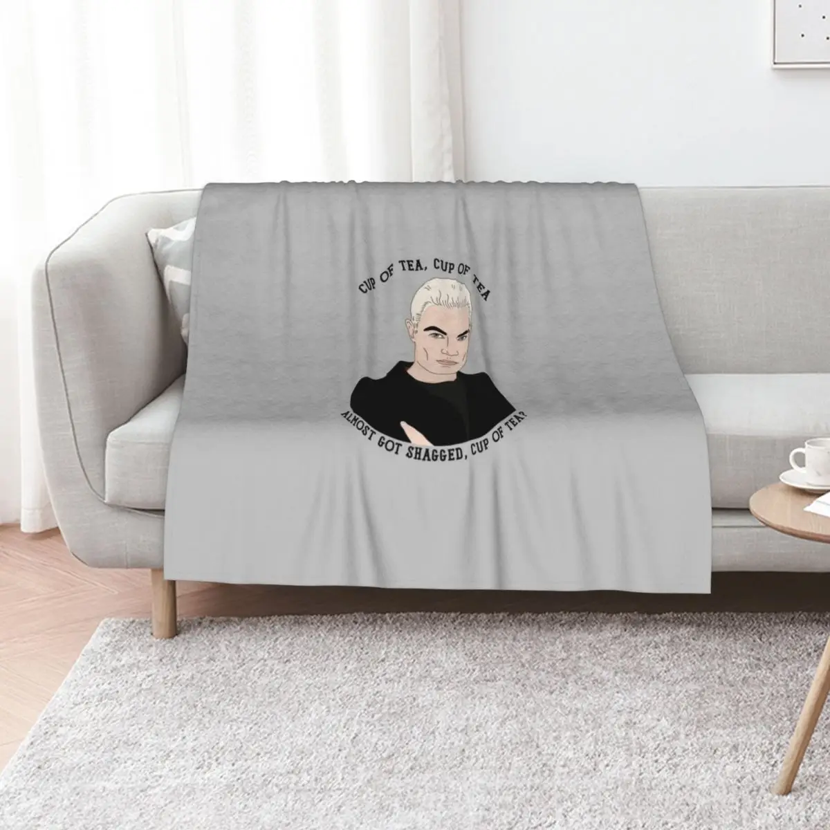 Spike Tea Quote BTVS Throw Blanket Travel Sofa Quilt Luxury Thicken Bed Winter beds Fashion Sofas Blankets