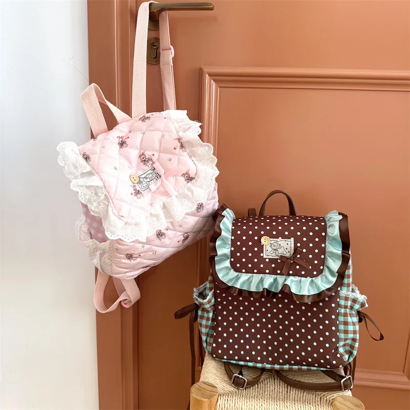 

Lace Kids Backpacks for Boy Cute Backpack Cartoon Backpack School Bags Designer Bag Class Bags for Girl Travel Bag Mochilas Sac