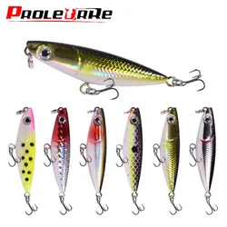 1 Pc Mini Pencil Fishing Lures 45mm 1.9g Top water Wobblers Artificial Hard Bait With Hooks for Minnow Bass Pike Fishing Tackle