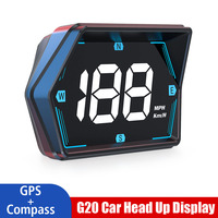 Overspeed Alarm Car Accessories G20 For Car Truck Bus Digital GPS Compass Speedometer Big Font Head Up Display Car HUD