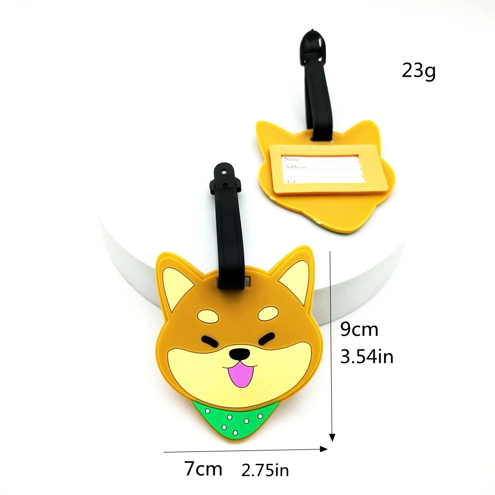 1pc Cute Kitten, Puppy, Animal Luggage Tag Hanger, Airport Loss Prevention ID Tag, Must Have for Men and Women on outings and bu