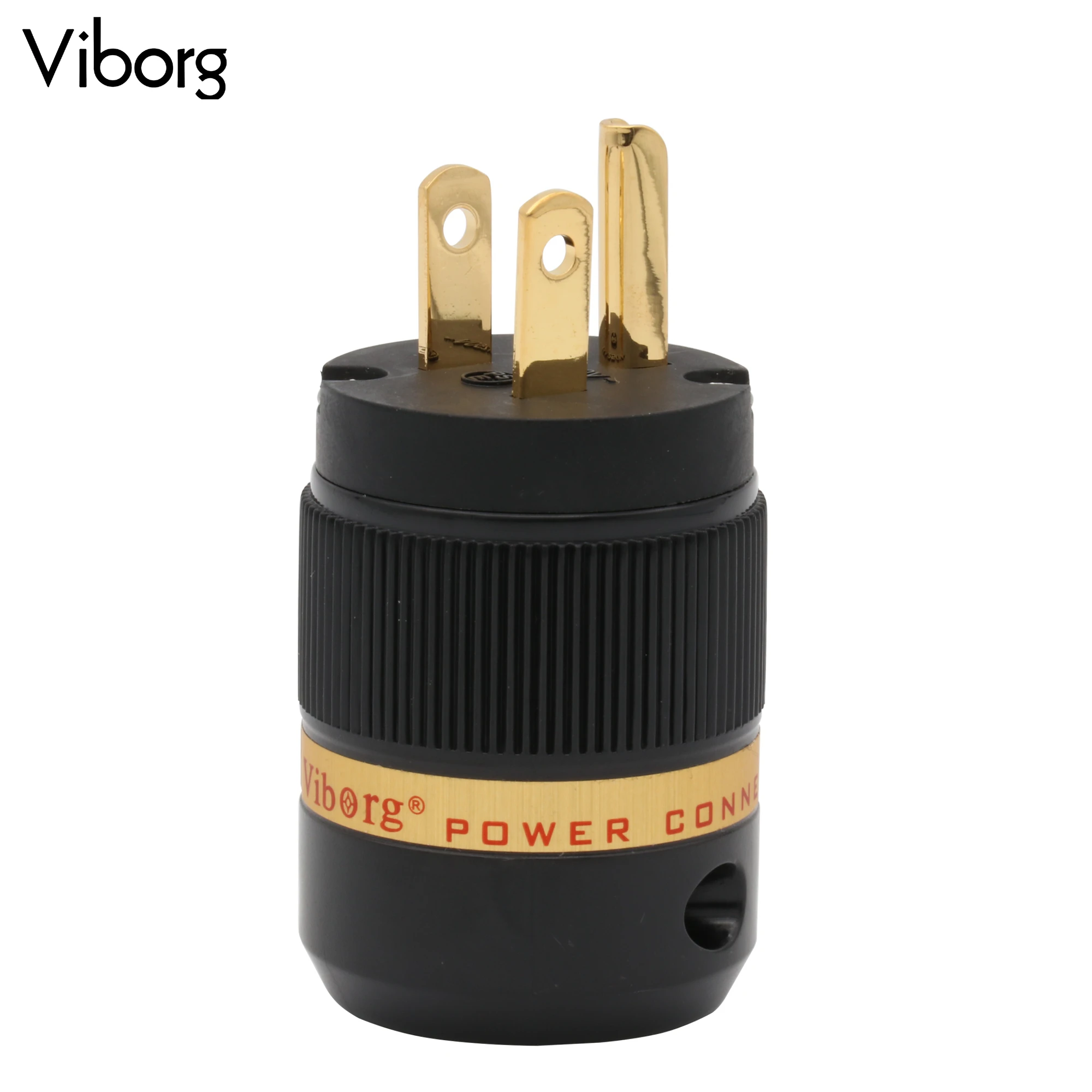 1 قطعة Viborg VM501G النحاس النقي مطلية بالذهب الولايات المتحدة التيار المتناوب ذكر قابس طاقة موصل طرفي للصوت لتقوم بها بنفسك سلك كابل الطاقة الرئيسي