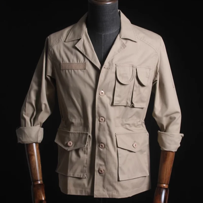 

Hunting Jacket Men's Coat With Multiple Pockets Made Of Cotton