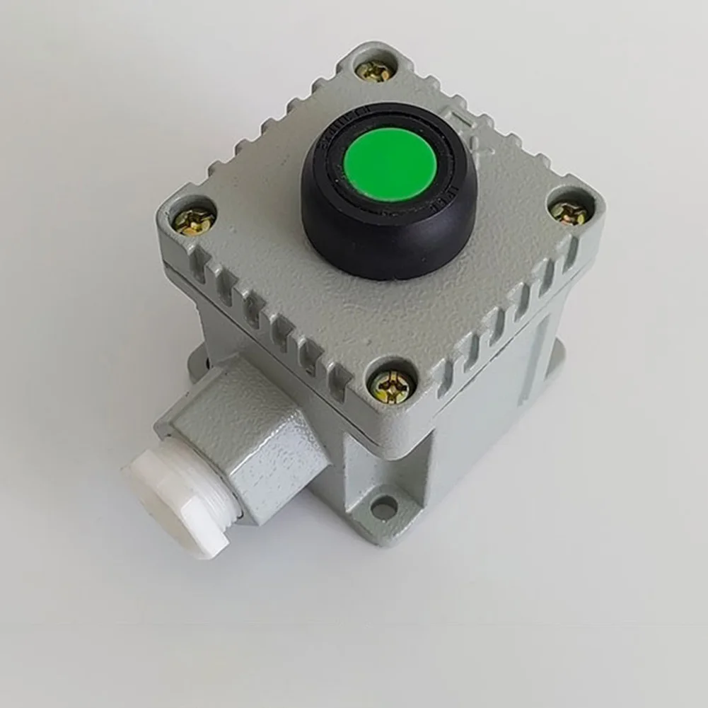 IICT6 Rated Explosion Proof Start Button Box Green Color for Factory Automation and Petrochemical Environments