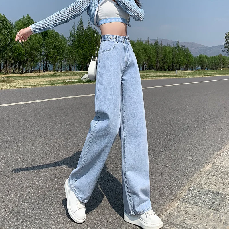 Jean marron Harajuku Y2K, à volants empilés, plissé, drapé, fente fendue, détail asymétrique, Denim féminin, mode Unique et élégante