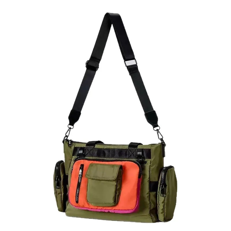 

Повседневные водонепроницаемые нейлоновые женские сумки через плечо, большая сумка-кроссбоди со съемными кошельками, модная вместительная сумка-тоут с панельным дизайном