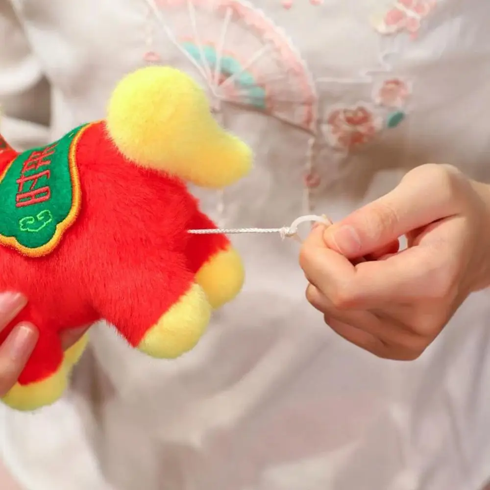 

Мягкий пушистый брелок-талисман в китайском стиле «Счастливый пони» из ПП-хлопка, коллекционный, праздничный декор с китайской лошадью