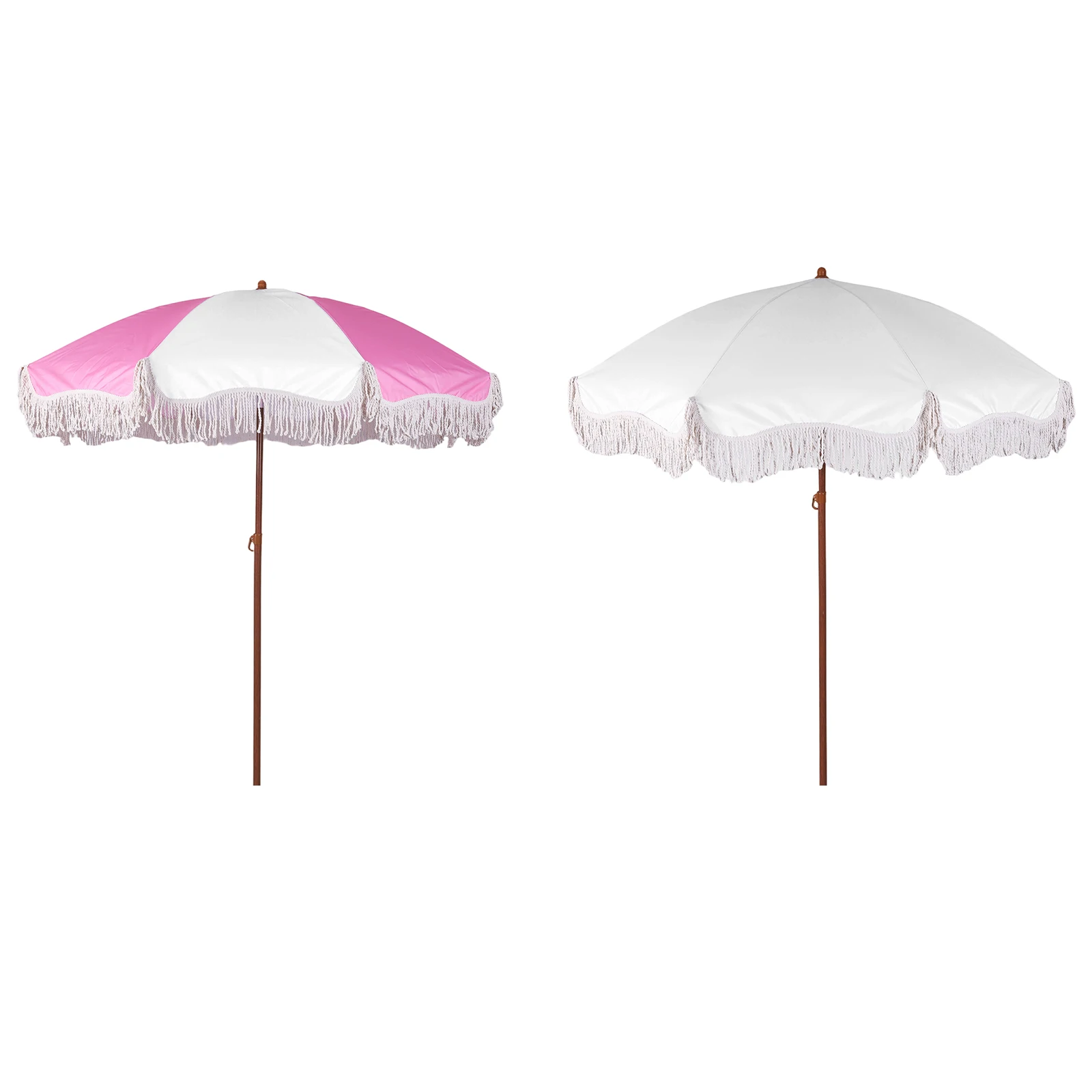 

Portable Outdoor Umbrellas Multi-Purpose UV Protection Parasol Leisure Tassel Umbrella for Courtyard/Swimming Pool/Balcony